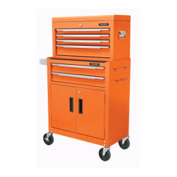 GAMO-7120 Gabinete metálico móvil, 6 cajones, 2 compartimentos, Truper