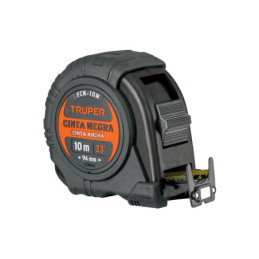FCN-10M Flexómetro contra impactos 10 m, Cinta Negra 32 mm, Truper