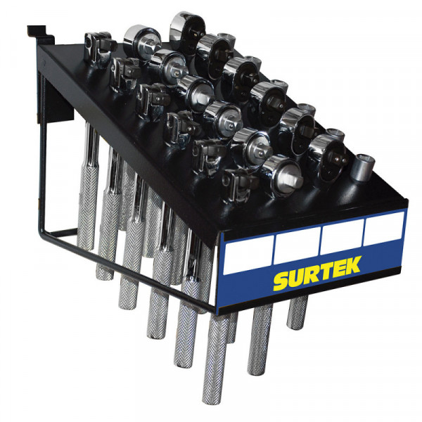 126134 SURTEK Despachador con 24 dados y accesorios de mano de 3/8" Surtek | DIHERESA