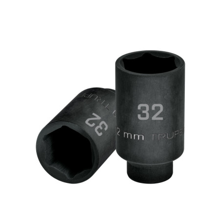 D-7332-ML Dado largo impacto de 32 mm, 6 puntas, cuadro 1/2', Truper