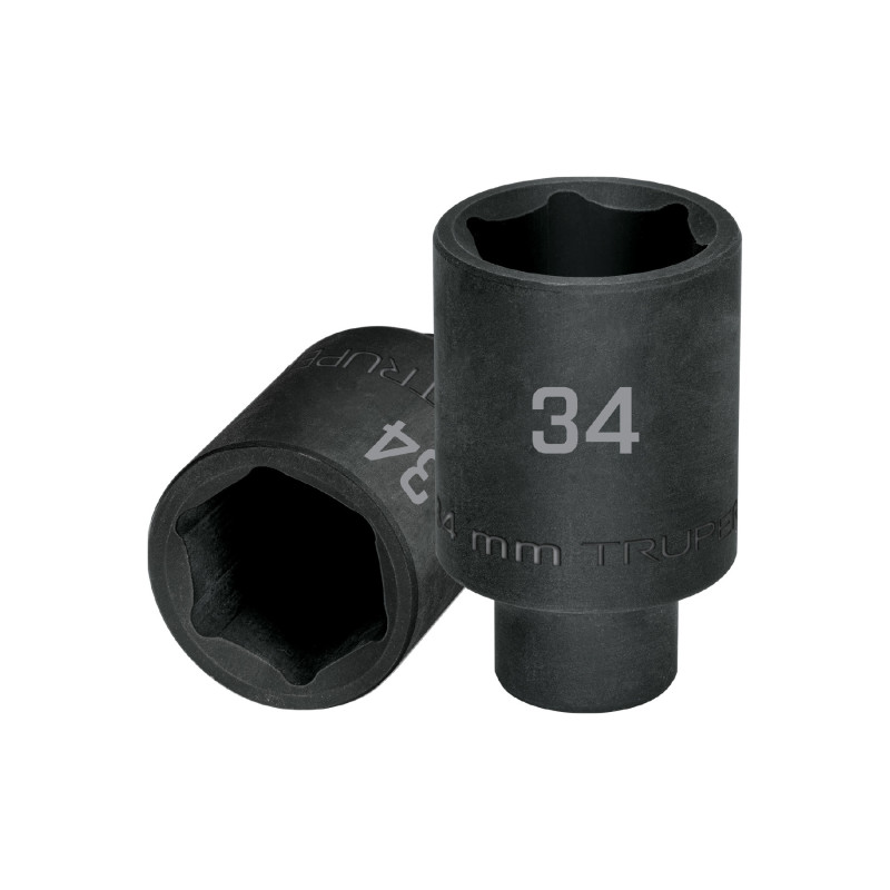 D-7334-ML Dado largo impacto de 34 mm, 6 puntas, cuadro 1/2', Truper D-7334-ML Dado largo impacto de 34 mm, 6 puntas, cuadro 1/2', Truper