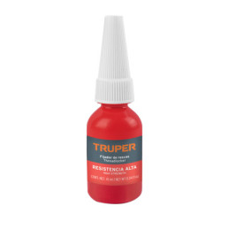 FRO-10R Fijador de roscas, permanente, 10 ml, rojo, TRUPER
