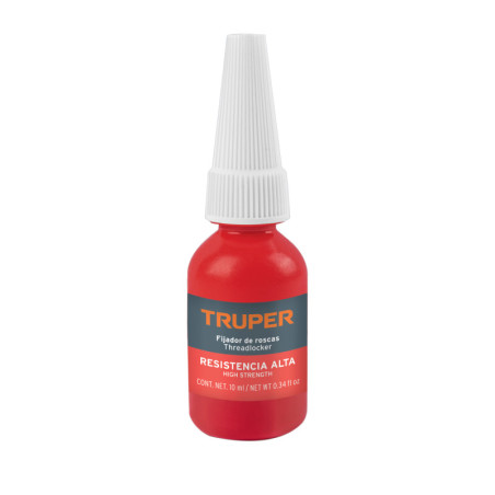 FRO-10R Fijador de roscas, permanente, 10 ml, rojo, TRUPER