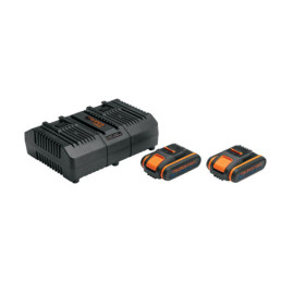COM-CBA Combo cargador dual con 2 baterías de 2Ah, 20V, TRUPER PRO