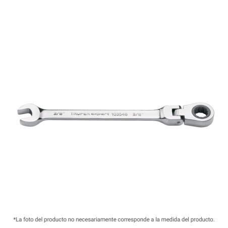 LL-2013MXF Llave combinada con matraca 13 mm flexible, Expert