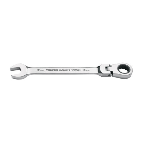 LL-2017MXF Llave combinada con matraca 17 mm flexible, Expert