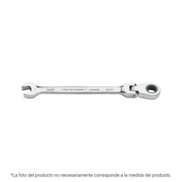 LL-2019MXF Llave combinada con matraca 19 mm flexible, Expert