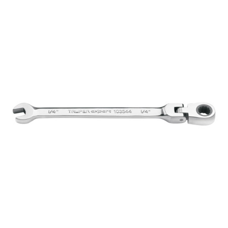 LL-2008XF Llave combinada con matraca 1/4' flexible, Expert