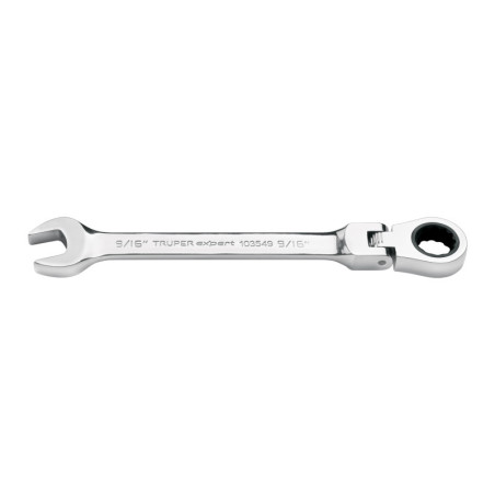 LL-2018XF Llave combinada con matraca 9/16' flexible, Expert