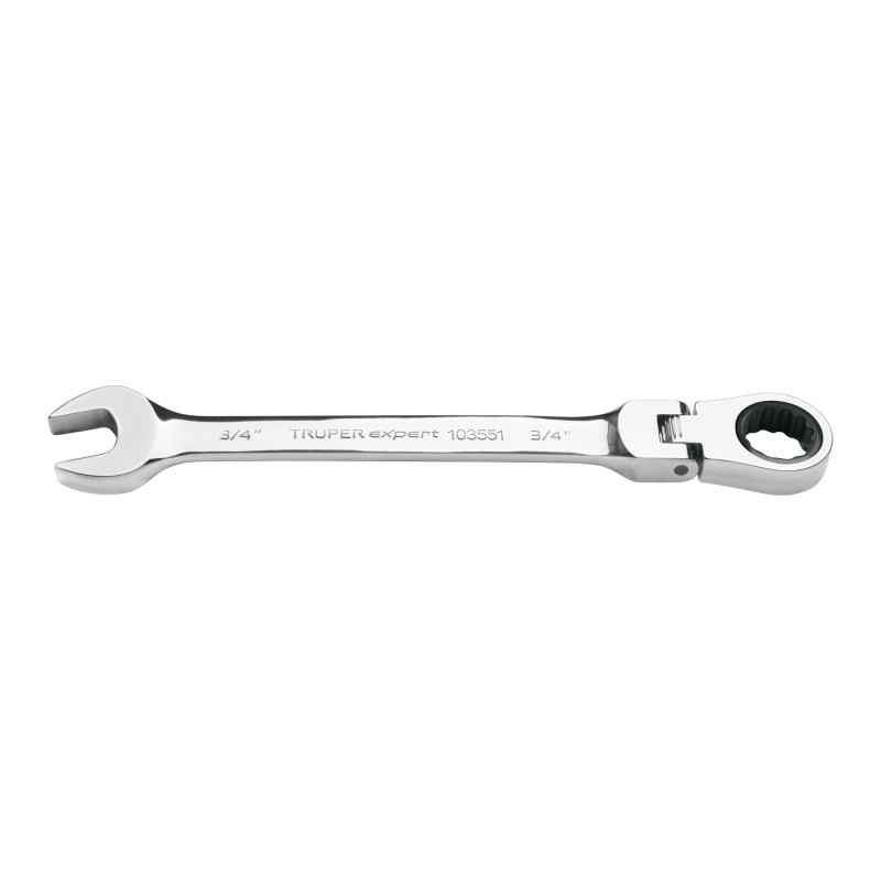 LL-2024XF Llave combinada con matraca 3/4' flexible, Expert LL-2024XF Llave combinada con matraca 3/4' flexible, Expert