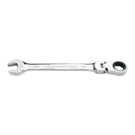 LL-2024XF Llave combinada con matraca 3/4' flexible, Expert