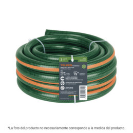MAN-10X5/8RS Manguera de jardín 5/8', 3 capas, 10m, sin conexiones TRUPER