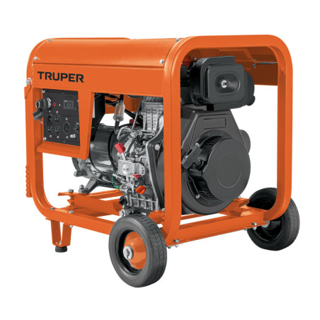 GEN-60D Generador portátil 6 kW motor a diesel, TRUPER