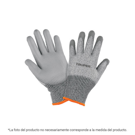 GU-912 Guante Anticorte NV5 recubrimiento de poliuretano, M, TRUPER