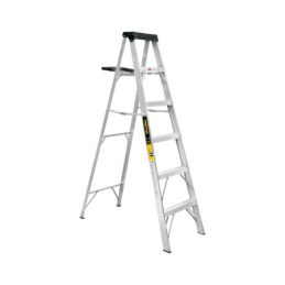 EST-35P Escalera de tijera tipo III 5 escalones y bandeja, PRETUL