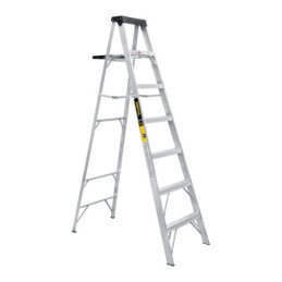 EST-36P Escalera de tijera tipo III 6 escalones y bandeja, PRETUL