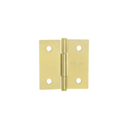 BC-201PP Bisagra cuadrada 2', latonado, cabeza plana, HERMEX BASIC