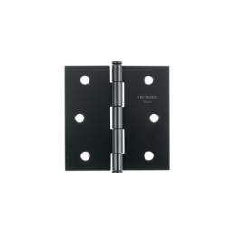 BC-306PP Bisagra cuadrada 3', negro mate, cabeza plana, BASIC