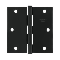 BC-356PP Bisagra cuadrada 3-1/2', negro mate, cabeza plana, BASIC