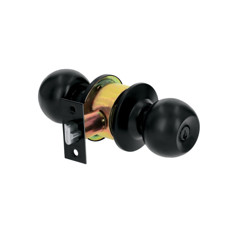 BAL-NE-RP Cerradura tipo esfera, cilíndrico, recámara, negro, BASIC BAL-NE-RP Cerradura tipo esfera, cilíndrico, recámara, negro, BASIC