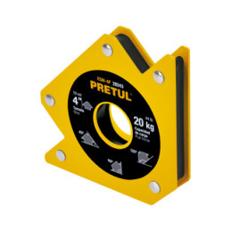 ESM-4P Escuadra magnética p/soldar, 4', capacidad 20 kg, PRETUL