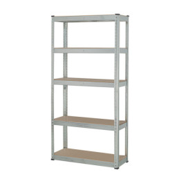 ESME-351 Estante metálico 5 repisas MDF cap. 35 Kg,150x30x75, PRETUL