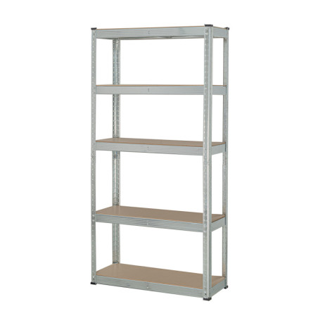 ESME-351 Estante metálico 5 repisas MDF cap. 35 Kg,150x30x75, PRETUL