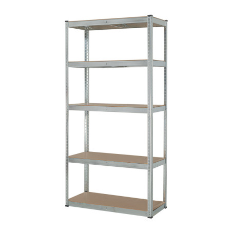 ESME-352 Estante metálico 5 repisas MDF cap. 35 Kg,180x40x90, PRETUL