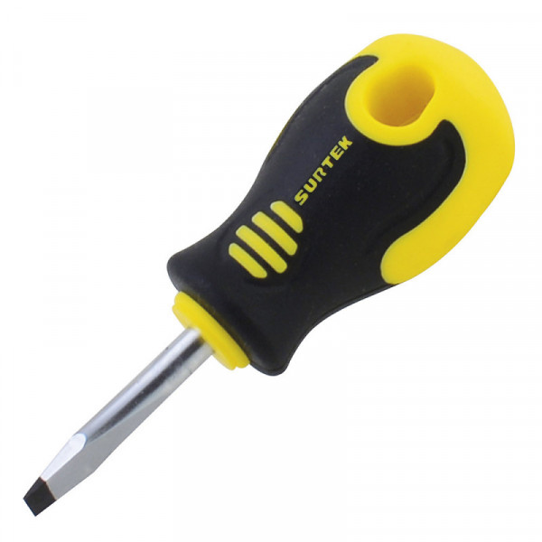 D252 SURTEK Destornillador bimaterial trompo barra redonda punta plana 1/4" x 1-1/2" Surtek | DIHERESA