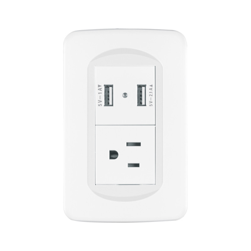 COUSB-TB Placa armada 1contacto y 2 puertos USB 1.5 módulos, Toledo COUSB-TB Placa armada 1contacto y 2 puertos USB 1.5 módulos, Toledo