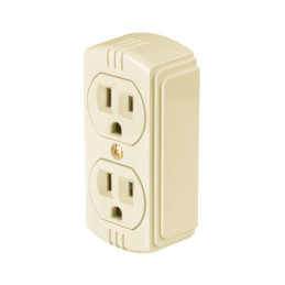 COSO-DAB Contacto de sobreponer dúplex 2 polos+tierra, granel, BASIC