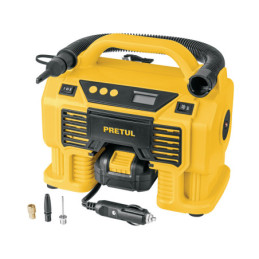 COMPI-20P Inflador/soplador para auto, 20V, 1 batería 2Ah, PRETUL