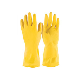 GU-340 Guantes de látex para limpieza, amarillos, XCH, Pretul