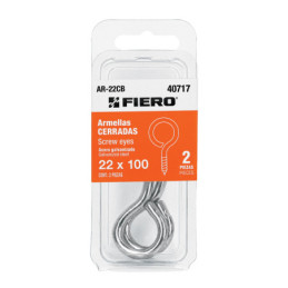 AR-22CB Blíster con 2 armellas cerradas de 22 x 100, FIERO