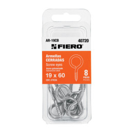 AR-19CB Blíster con 8 armellas cerradas de 19 x 60, FIERO