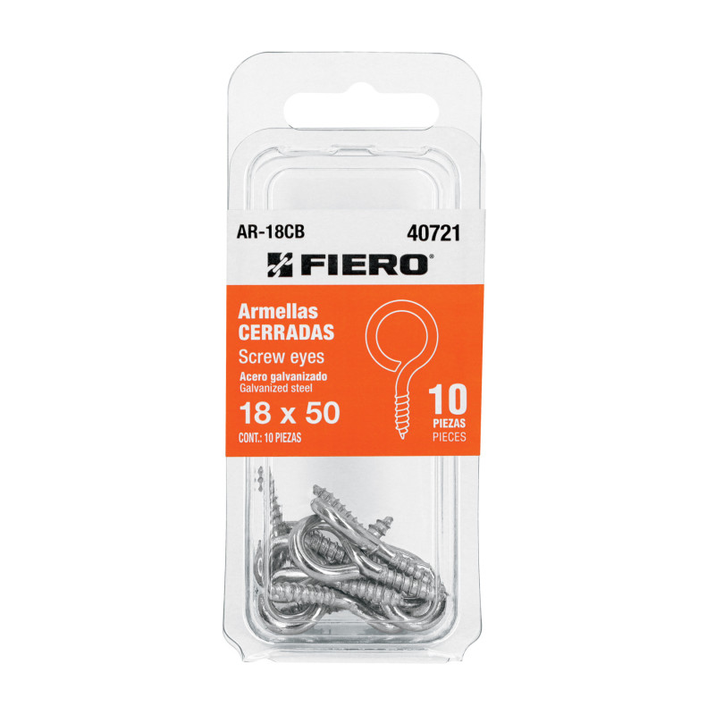 AR-18CB Blíster con 10 armellas cerradas de 18 x 50, FIERO
