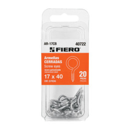 AR-17CB Blíster con 20 armellas cerradas de 17 x 40, FIERO