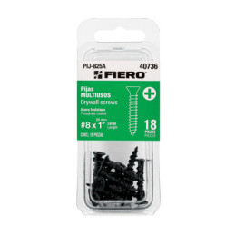 PIJ-825A Blíster con 18 pijas multiusos, #8 x 1', FIERO
