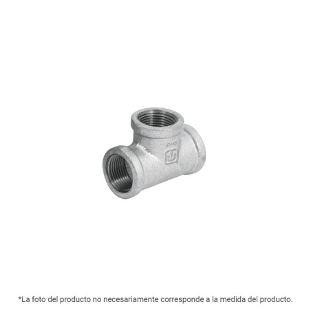 CG-807 Tee sencilla acero galvanizado 1/4', FOSET