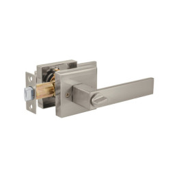 CEMA-24B Cerradura manija 'Módena' p/baño, níquel satinado, HERMEX