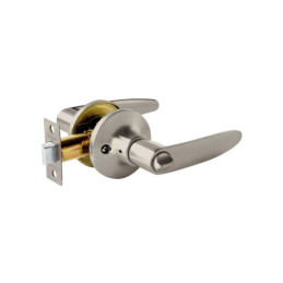 CEMA-4B Cerradura manija 'Turín' p/baño níquel satinado, HERMEX