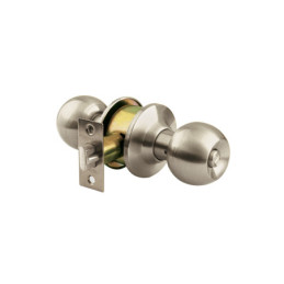 CEPO-41B Cerradura tipo esfera para baño, níquel satín, HERMEX