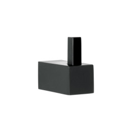 KUA-73M Gancho sencillo para toallas, negro, FOSET KUBO