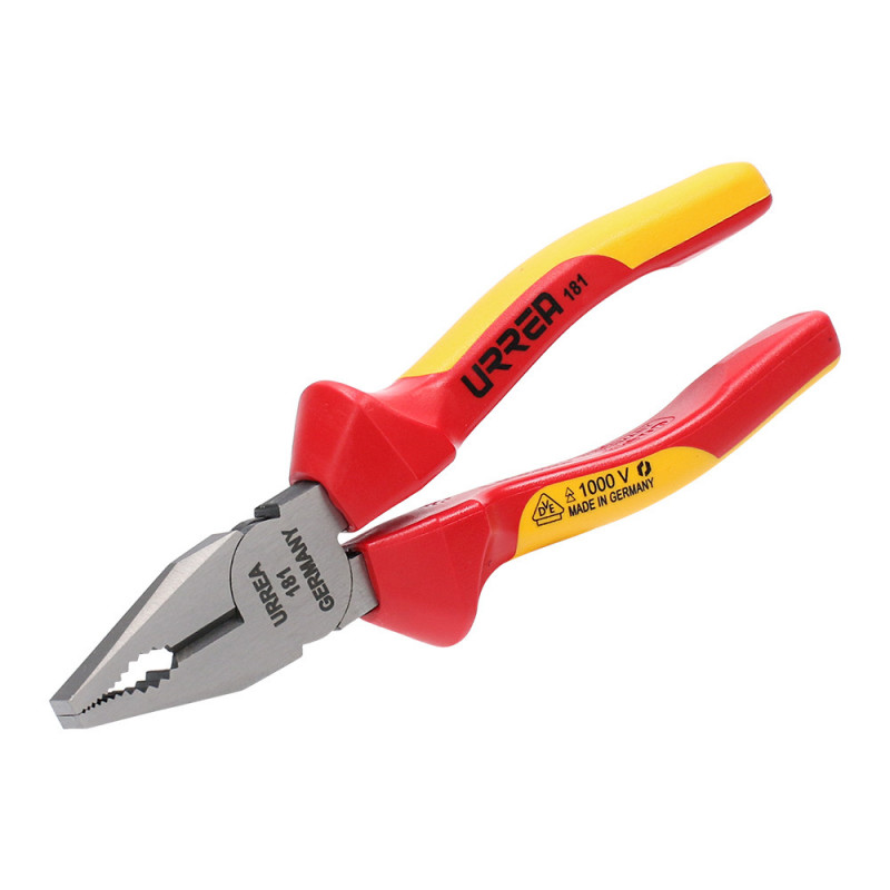 181 URREA Pinza universal corte lateral 1000V 7-1/16" Urrea | DIHERESA 181 URREA Pinza universal corte lateral 1000V 7-1/16" Urrea | DIHERESA