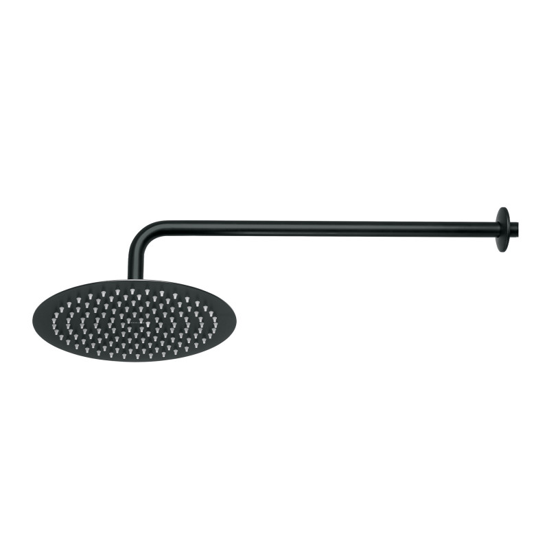R-311M Regadera plato redondo 10' con brazo, negro, FOSET RIVIERA R-311M Regadera plato redondo 10' con brazo, negro, FOSET RIVIERA