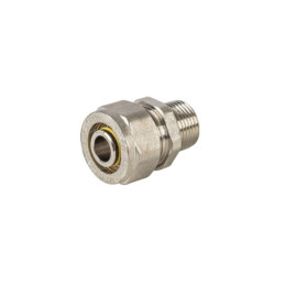 PPG-3838NM Conector para PEALPE, 3/8x3/8', con rosca macho, FOSET