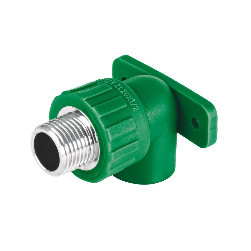 CV-591 Codo oreja 90° PPR, 1/2', macho con inserto metálico, FOSET CV-591 Codo oreja 90° PPR, 1/2', macho con inserto metálico, FOSET