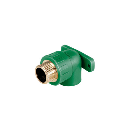 CV-592 Codo oreja 90° PPR,  3/4', macho con inserto metálico, FOSET