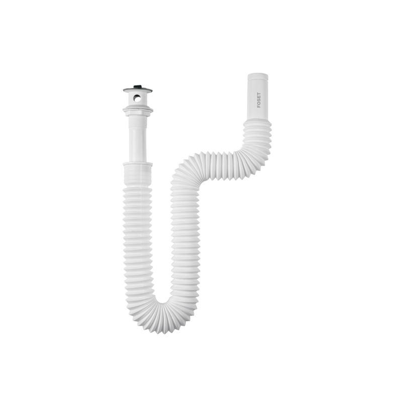 CE-245 Céspol flexible para lavabo, 90 cm, arillo metálico, FOSET CE-245 Céspol flexible para lavabo, 90 cm, arillo metálico, FOSET