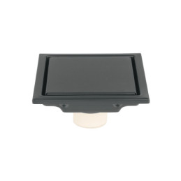 RS-703M Resumidero reversible 4', anti olores, acero inox, negro, AQ